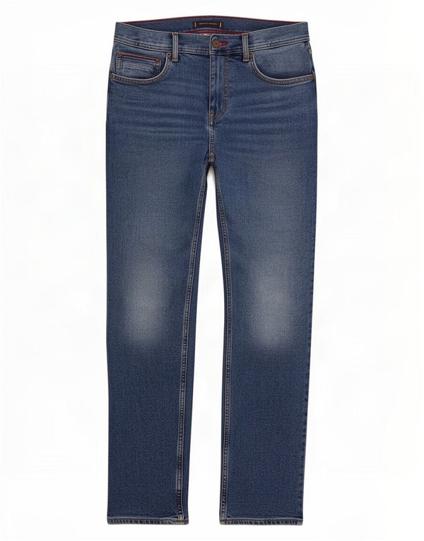Мужские прямые джинсы Tommy Hilfiger Denton W32 L32, синий хлопок