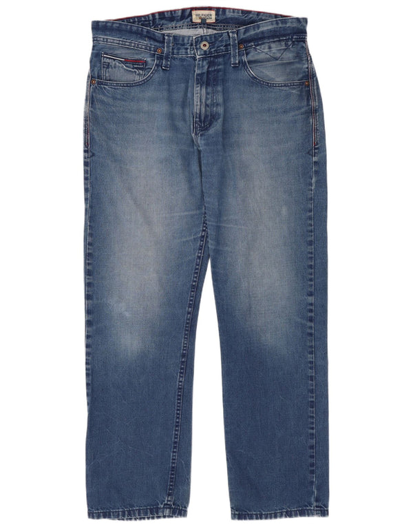 Мужские прямые джинсы Tommy Hilfiger W32 L30 синие, хлопок