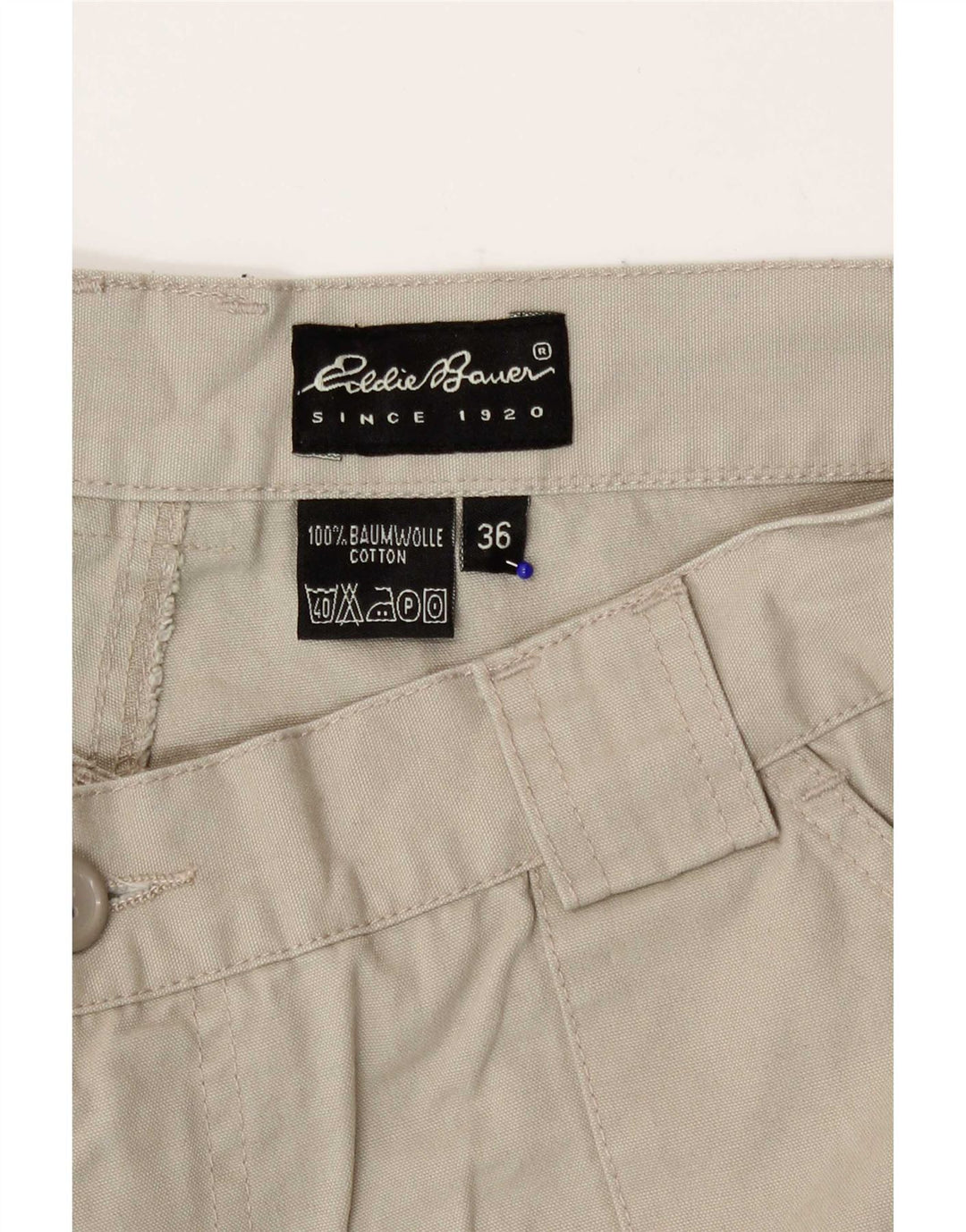 Мужские шорты-карго Eddie Bauer Regular W36, большие, бежевые, хлопок