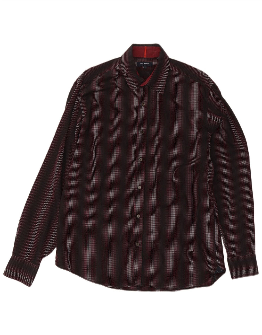 Мужская рубашка Ted Baker, размер 5 XL, черная в полоску