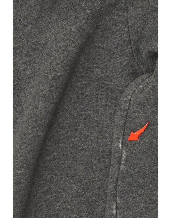 Мужской джемпер с капюшоном ADIDAS, большой размер, серый хлопок