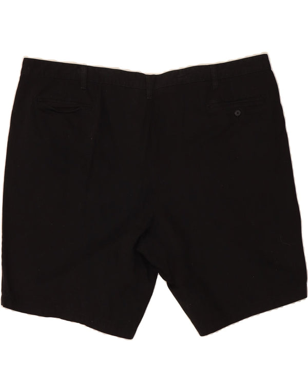 DOCKERS Mens Chino Shorts W50 4XL Black Cotton