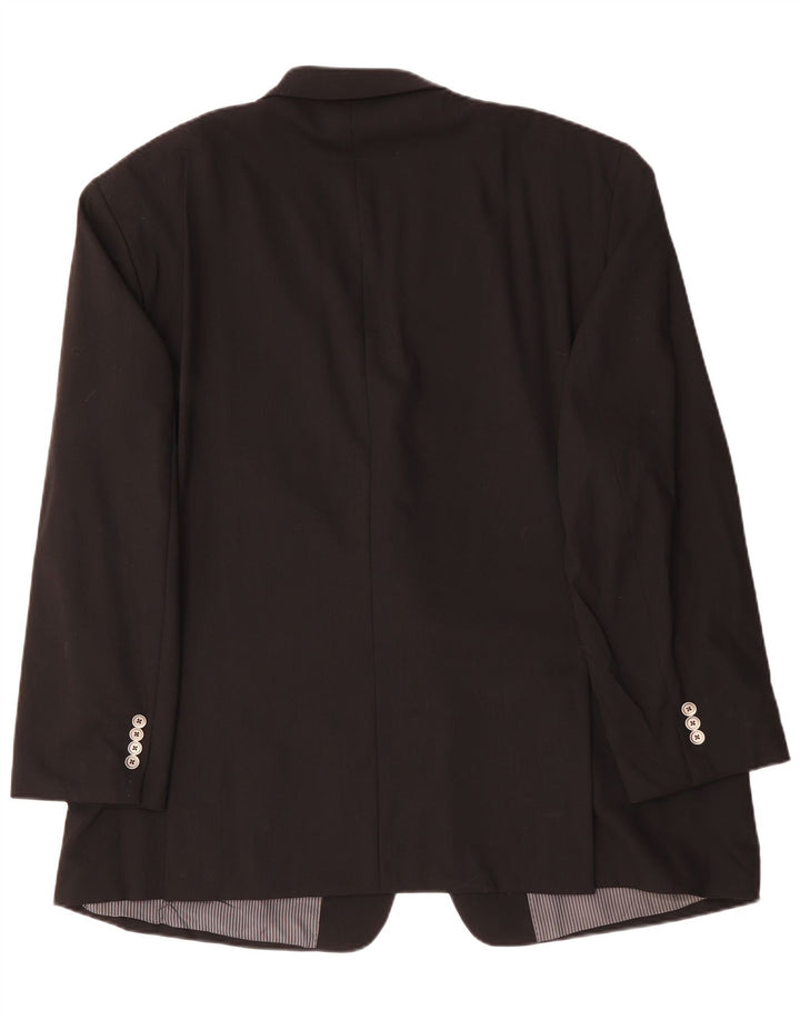 Мужской пиджак на двух пуговицах CALVIN KLEIN IT 54 2XL, черный, шерсть