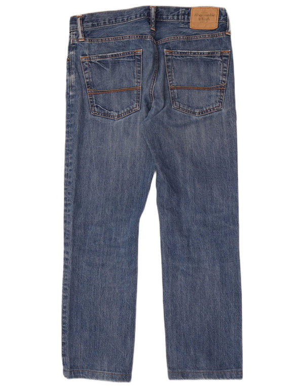 Мужские прямые джинсы Abercrombie & Fitch W31 L30 синие, хлопок