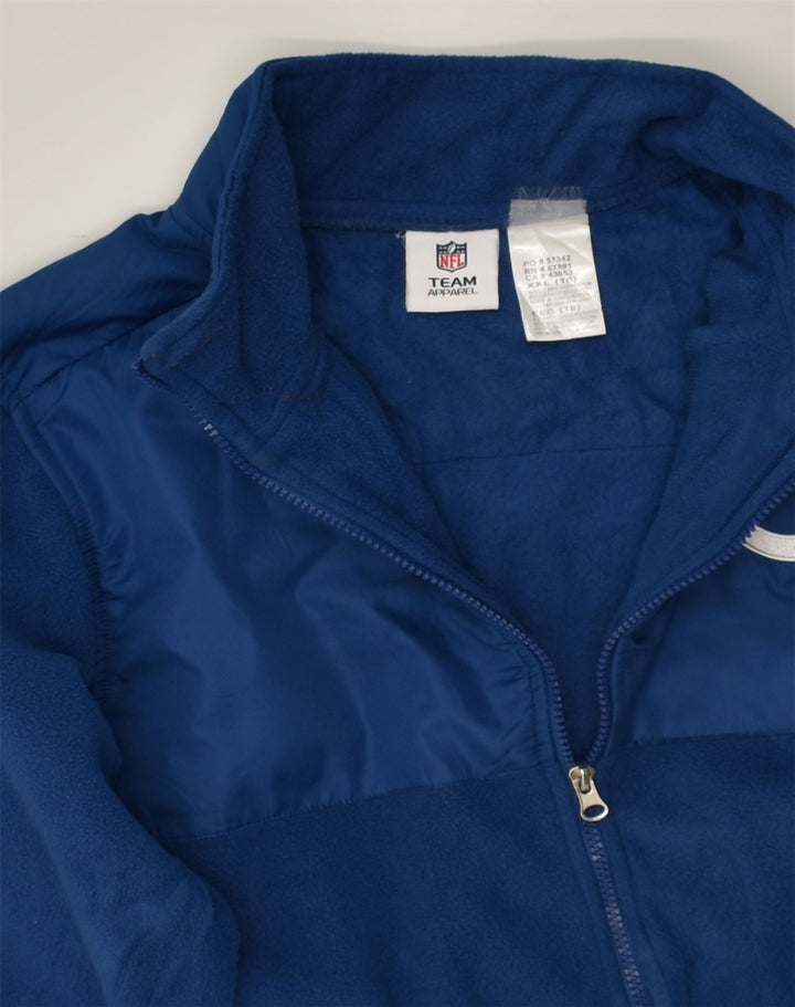 NFL Boys Fleece Jacket 15-16 Years 2XL Blue Polyester | Vintage NFL | Thrift | Second-Hand NFL | Used Clothing | Messina Hembry 