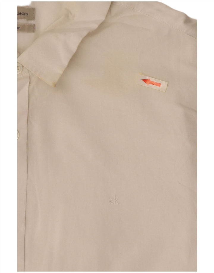 Мужская рубашка Calvin Klein Jeans XL, белый хлопок