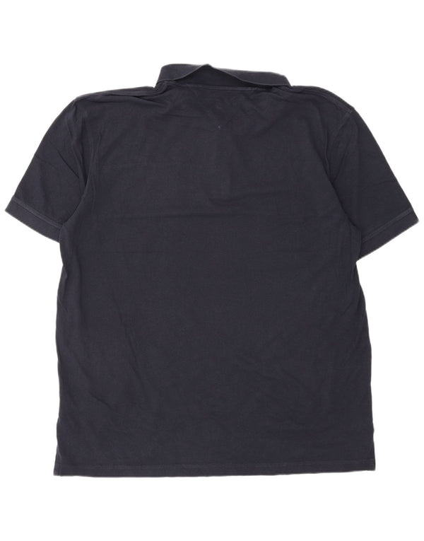 Мужская рубашка-поло стандартного кроя Tommy Hilfiger 2XL, темно-синяя, хлопок с цветными блоками