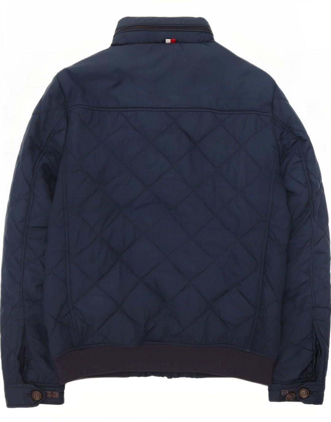 Мужская стеганая куртка с капюшоном Tommy Hilfiger UK 36, маленькая, темно-синяя, полиэстер