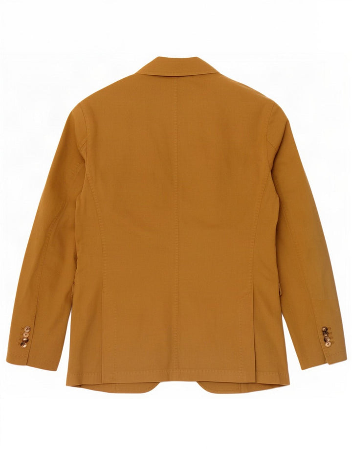 Мужской пиджак на двух пуговицах Massimo Dutti EU 48, средне-коричневый хлопок
