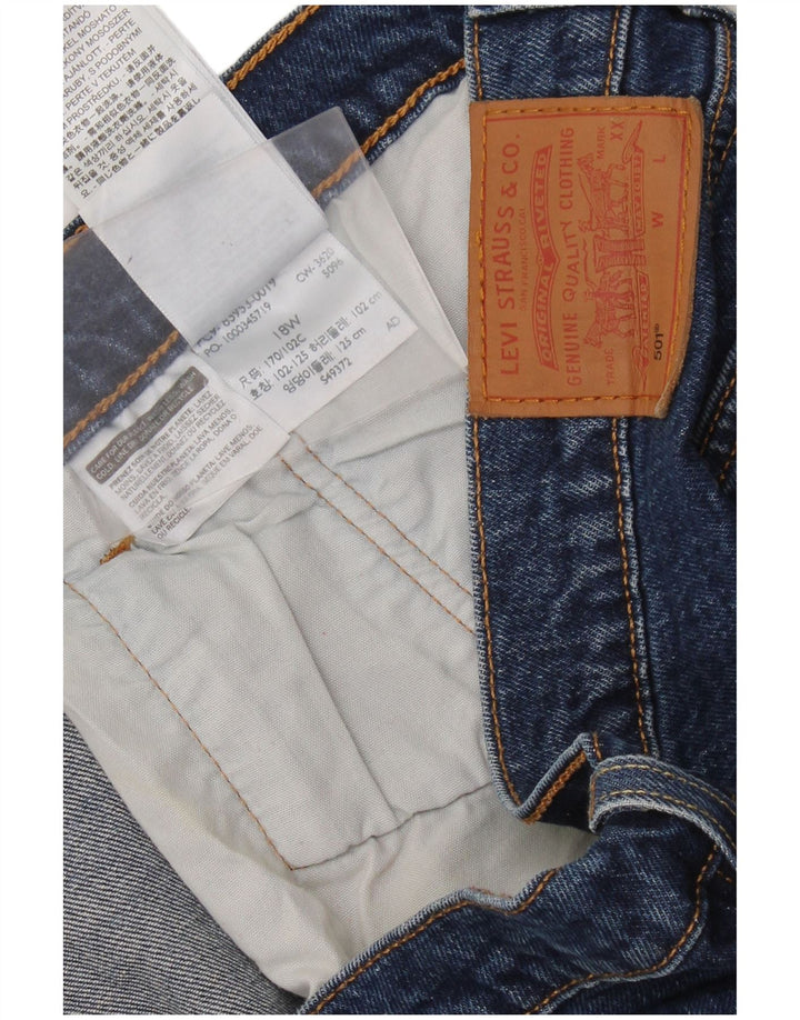 Женские укороченные джинсы LEVI'S 501 США 18 2XL W42 L26 Синий хлопок