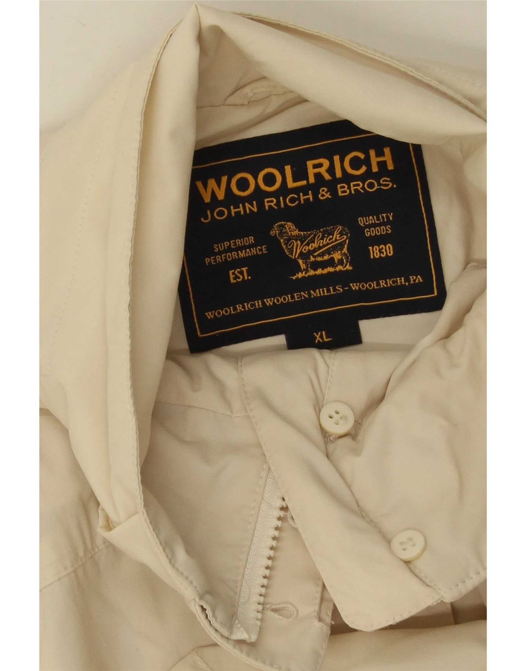 Женское пальто Woolrich UK 18 XL Бежевое