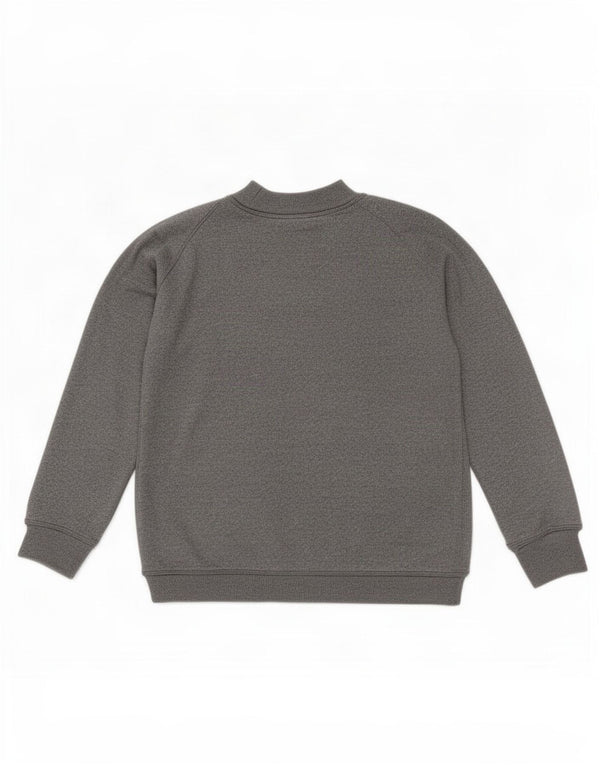 Женский джемпер оверсайз с рисунком Zara UK 10, маленький серый цвет