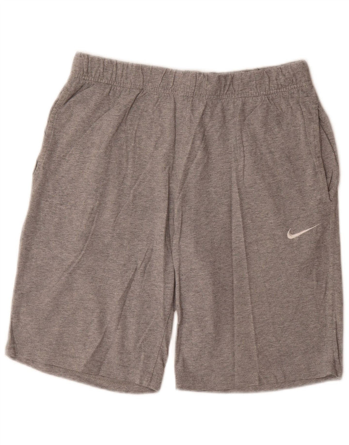 Мужские спортивные шорты Nike, большие серые, хлопок