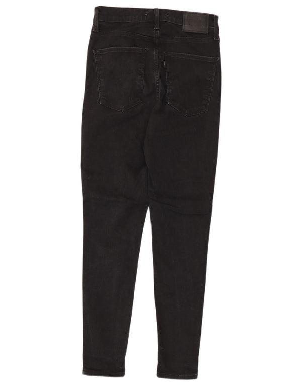 Levi's Womens Mile High Super Skinny Jeans W29 L28 Black Cotton