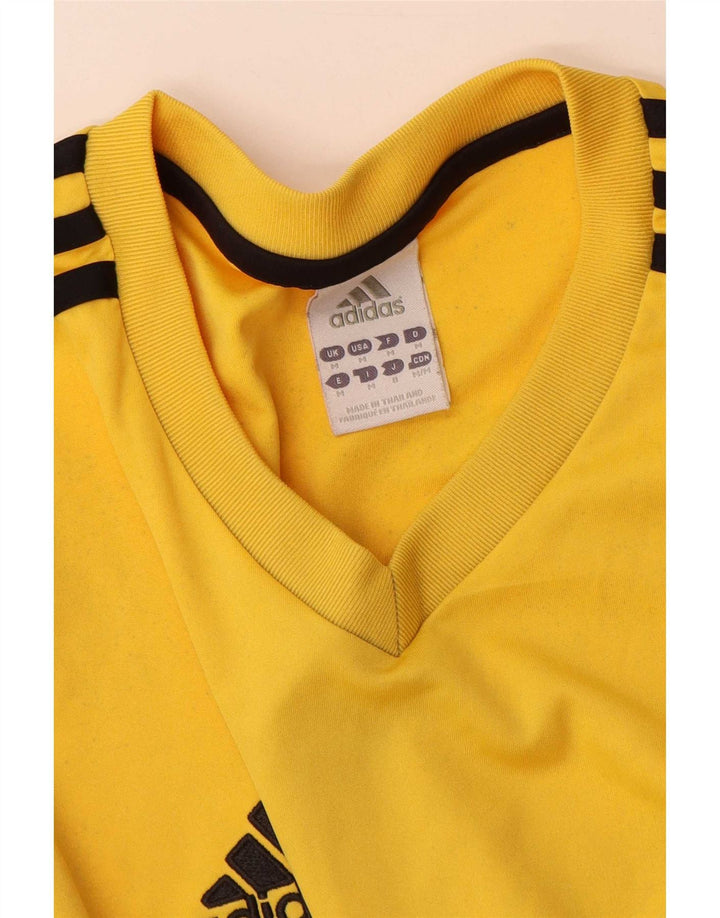 Мужская футболка Adidas Climalite Top Medium Yellow Colorblock