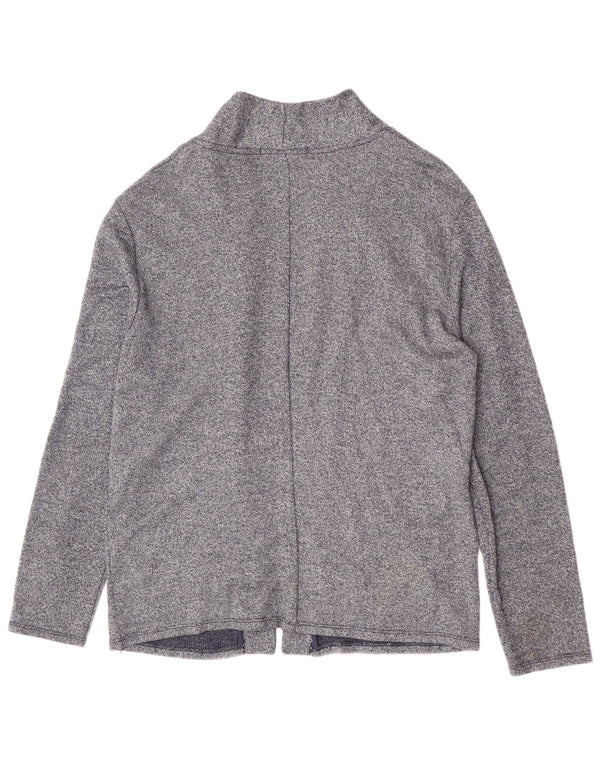 Мужской кардиган Zara XL, темно-синий хлопковый крапчатый свитер