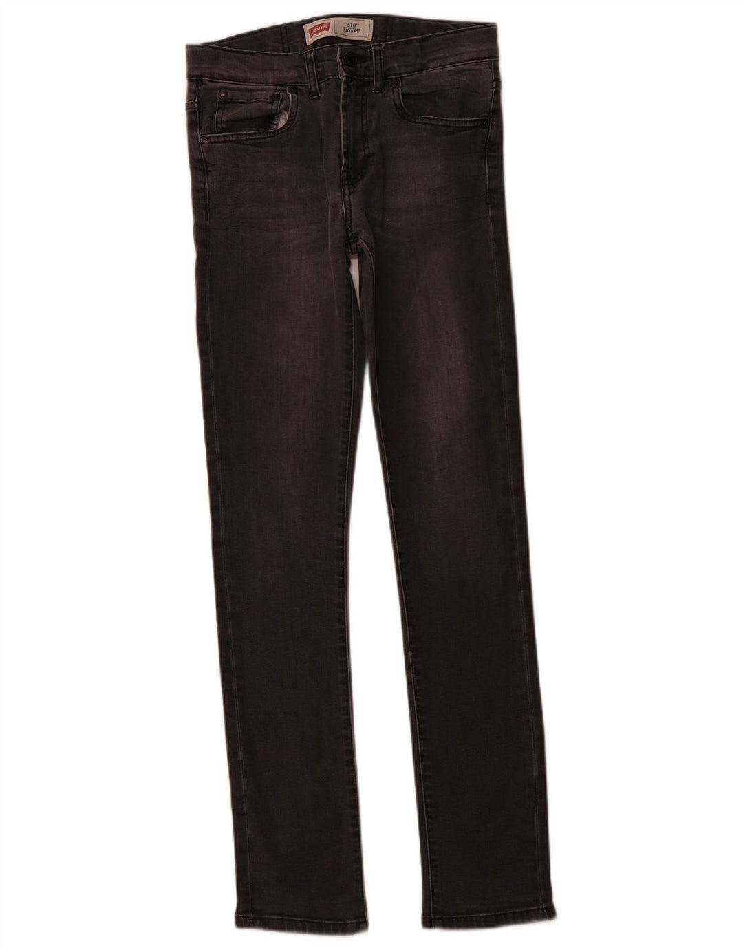 Джинсы скинни LEVI'S Girls 510 15-16 лет W28 L31 Серый хлопок