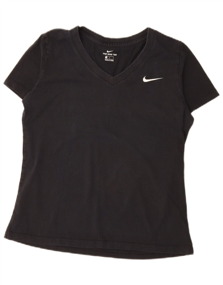 Женская футболка Nike Top UK 14, средний черный хлопок