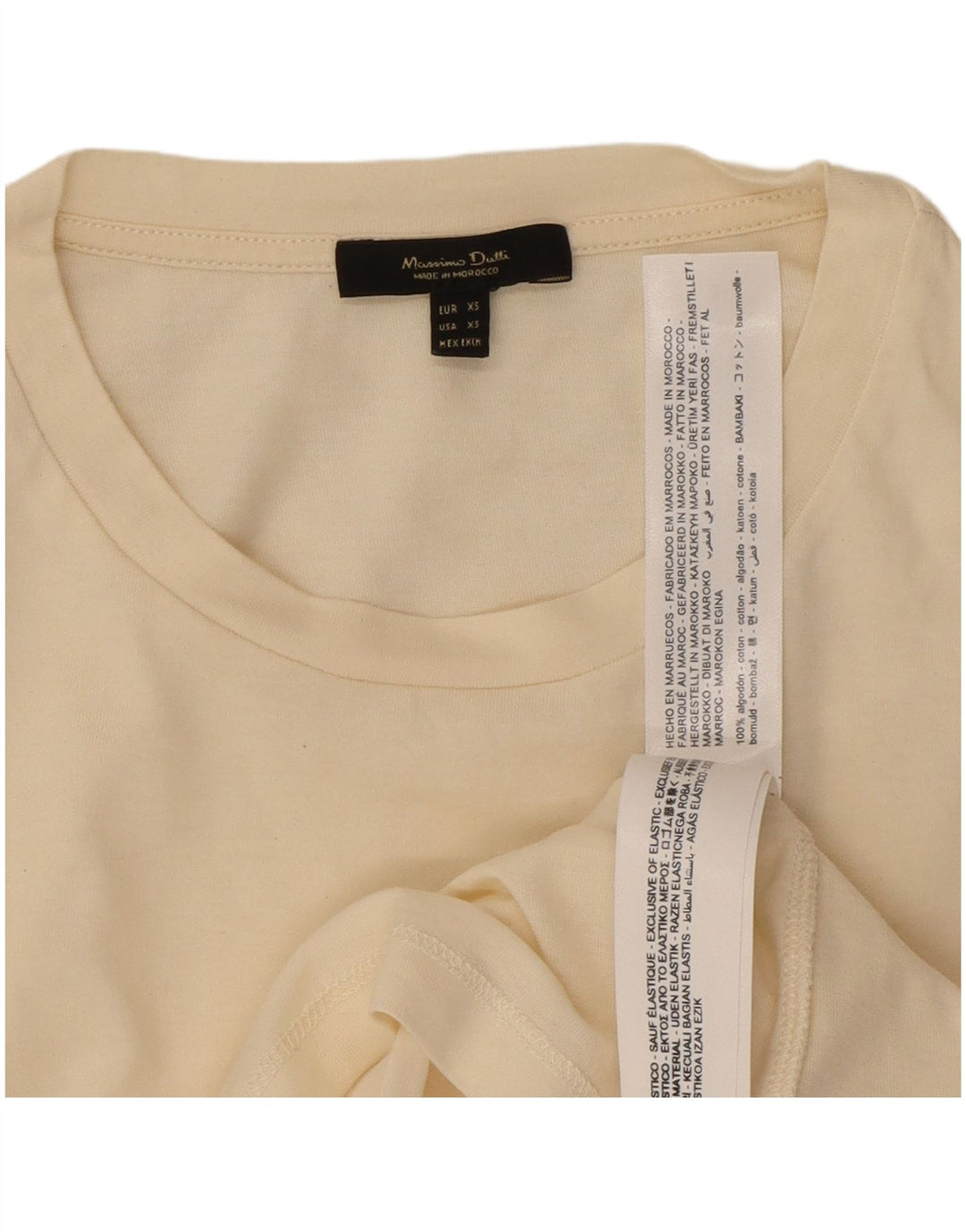 Женский топ Massimo Dutti с длинным рукавом UK 6 XS, белый хлопок