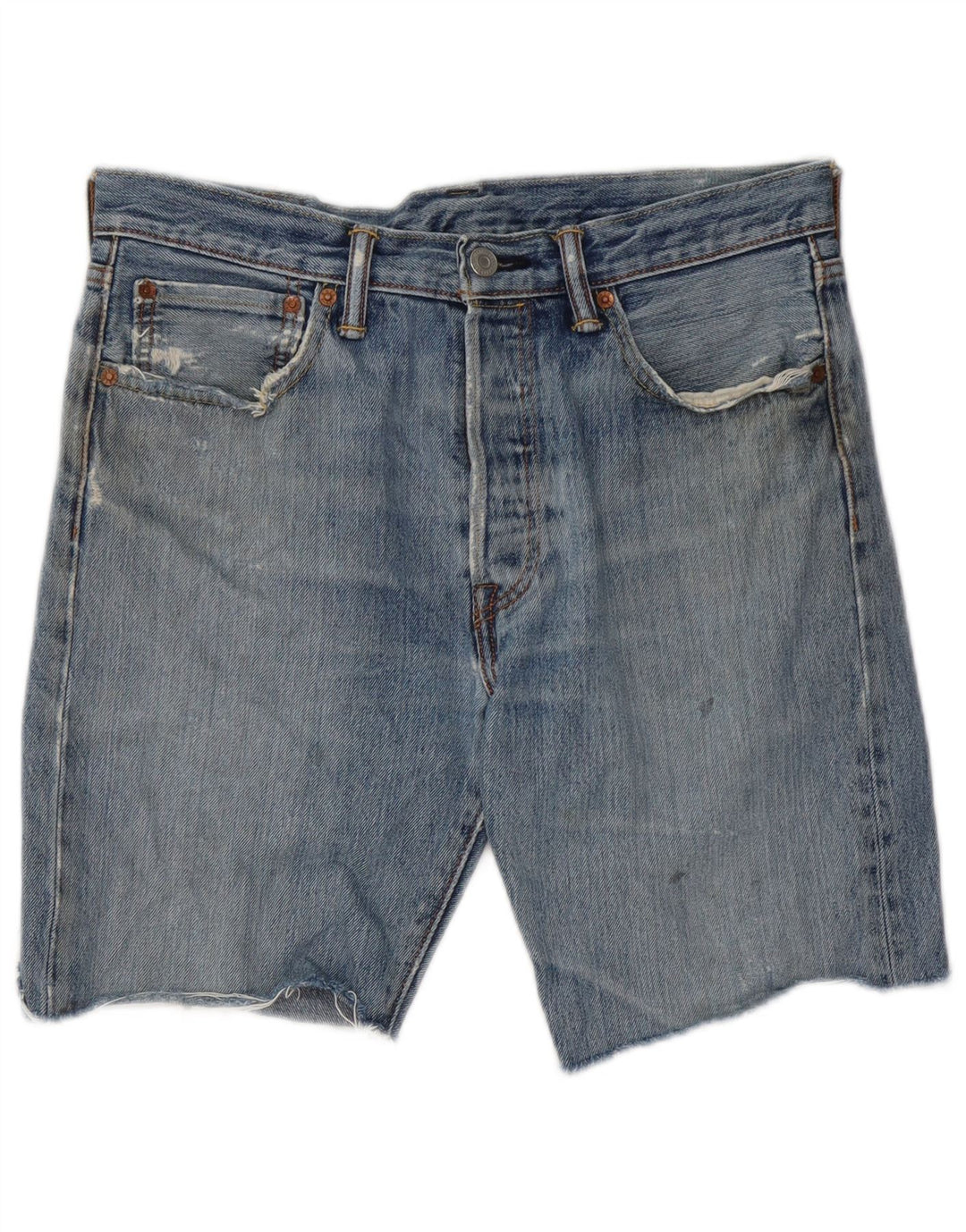 Мужские джинсовые шорты Levi's 501 W32, средний синий, хлопок