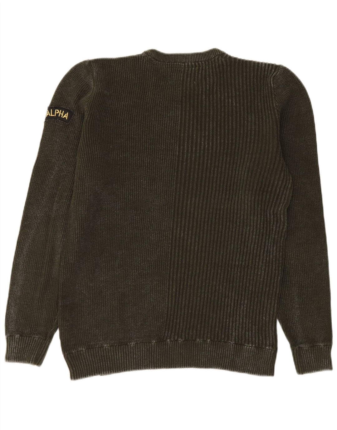 Мужской джемпер с круглым вырезом Jack & Jones, хлопковый свитер среднего зеленого цвета