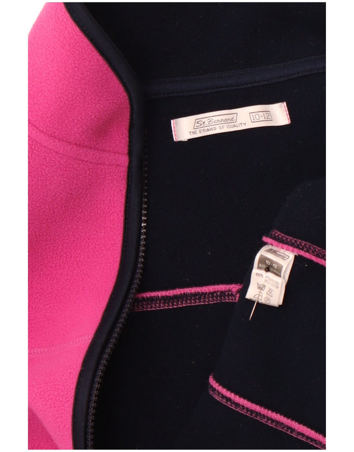 СТ. BERNARD Флисовый жилет для девочек 10-11 лет, розовый, полиэстер