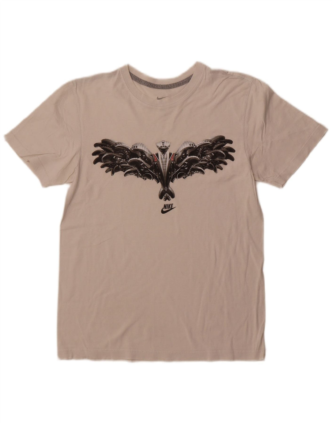 Мужская футболка с рисунком NIKE, маленькая белая