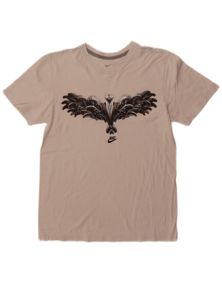 Мужская футболка с рисунком NIKE, маленькая белая