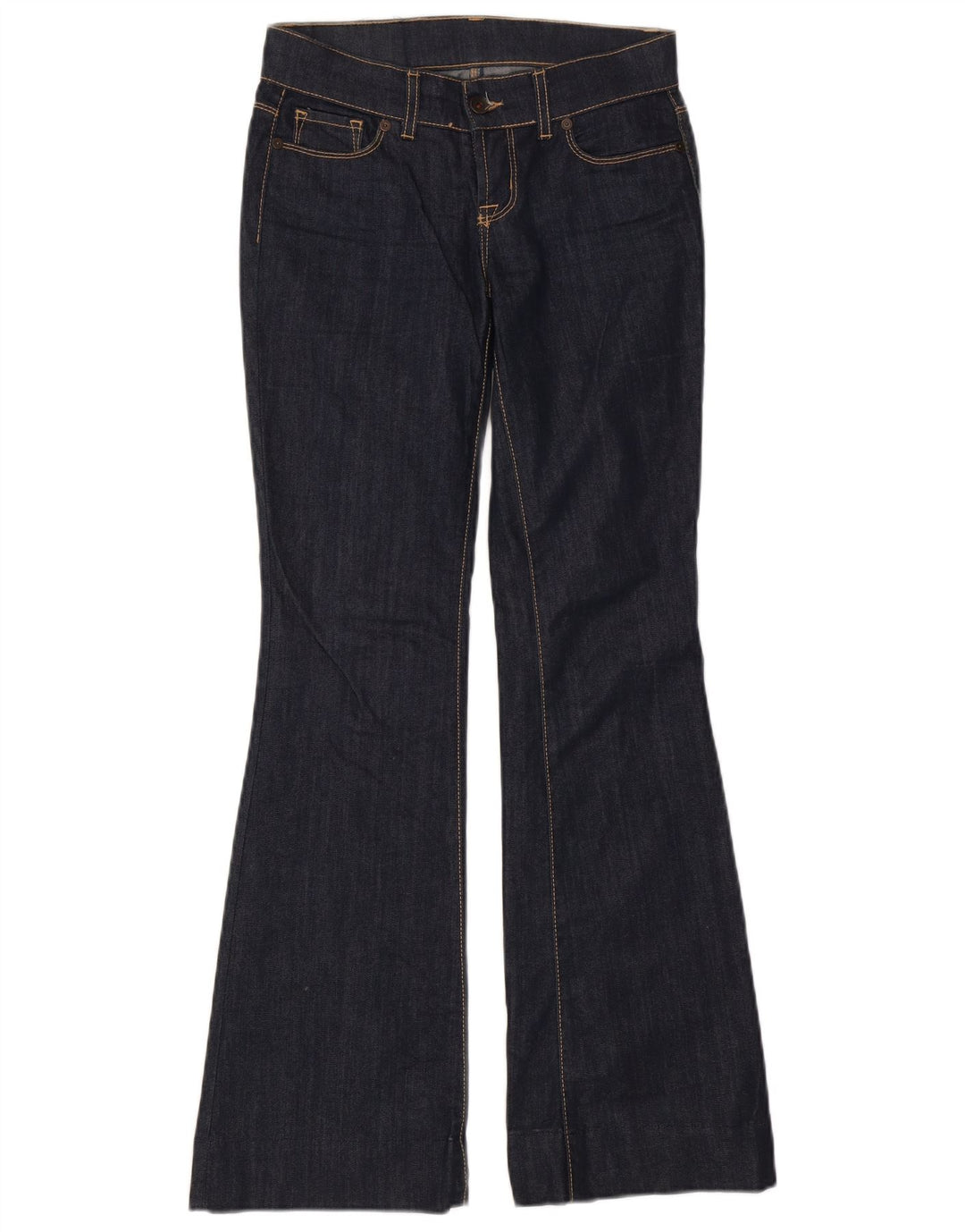 Женские расклешенные джинсы Benetton W28 L31 темно-синие