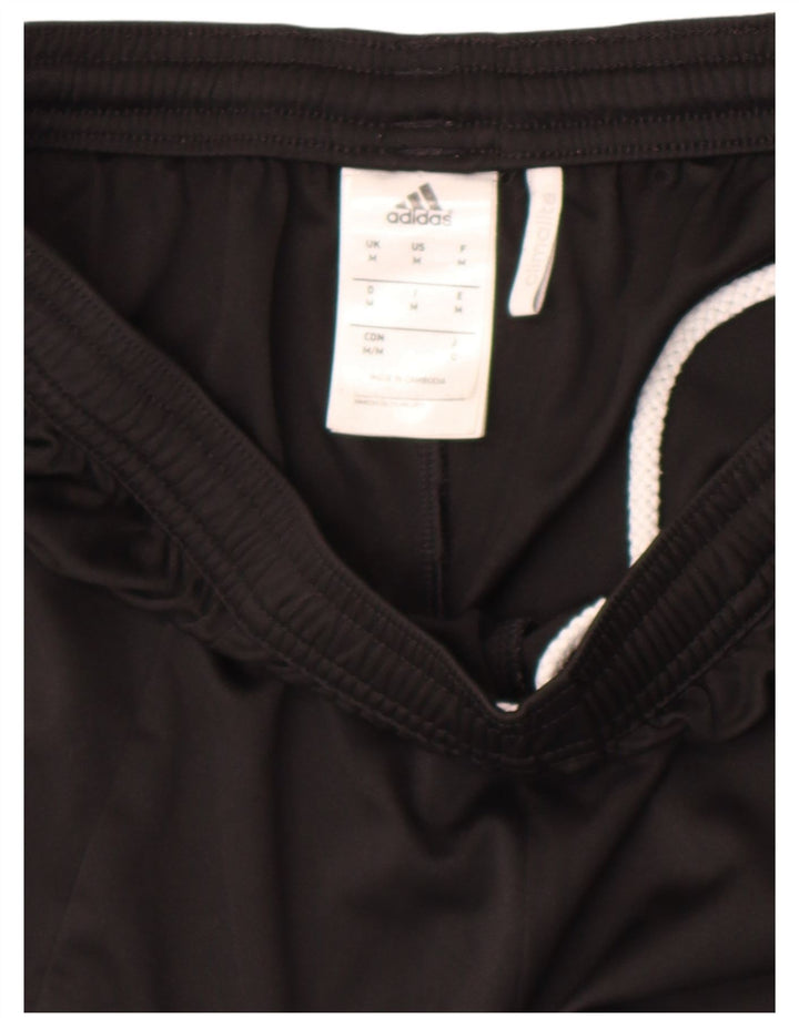 Мужские спортивные шорты Adidas Climalite, средние черные полиэстер с цветными блоками