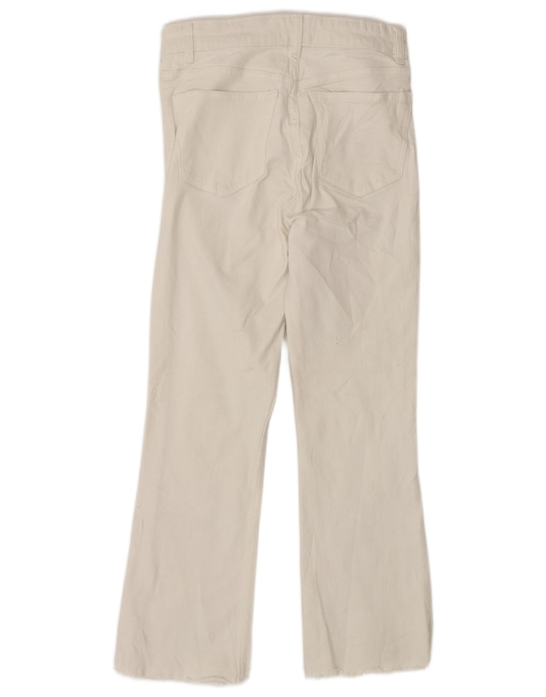 Женские джинсы Bootcut с высокой посадкой Zara EU 38, маленькие W28 L25, белые