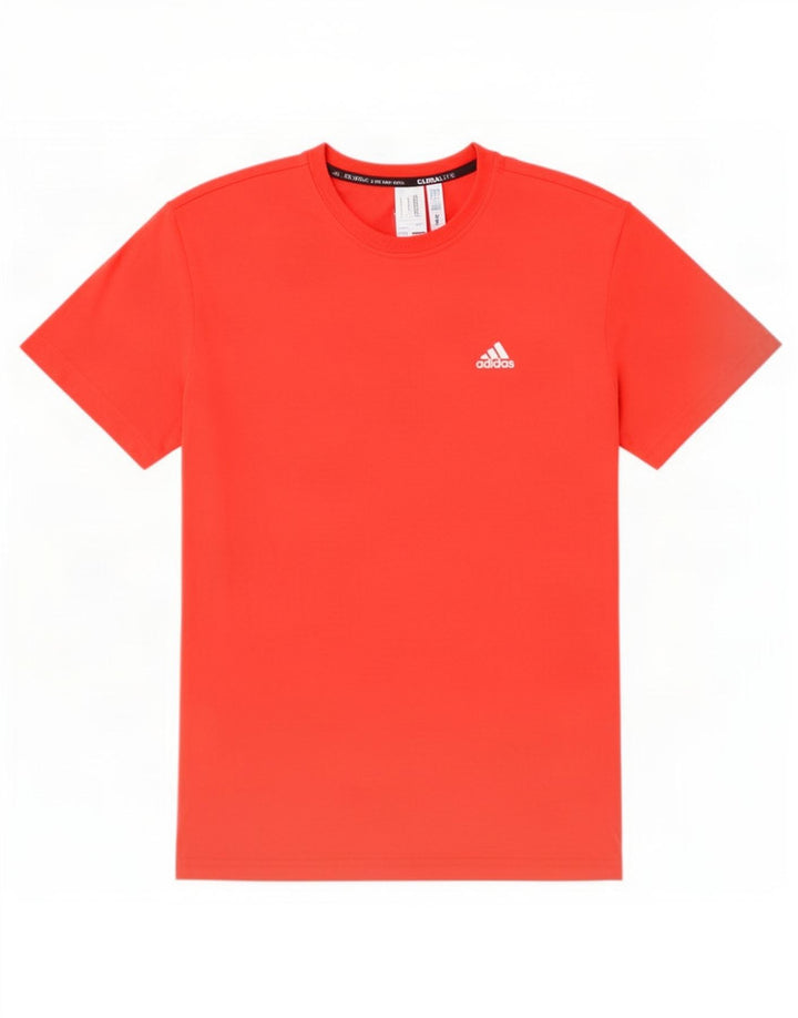 Мужская футболка Adidas Climalite, большой красный полиэстер