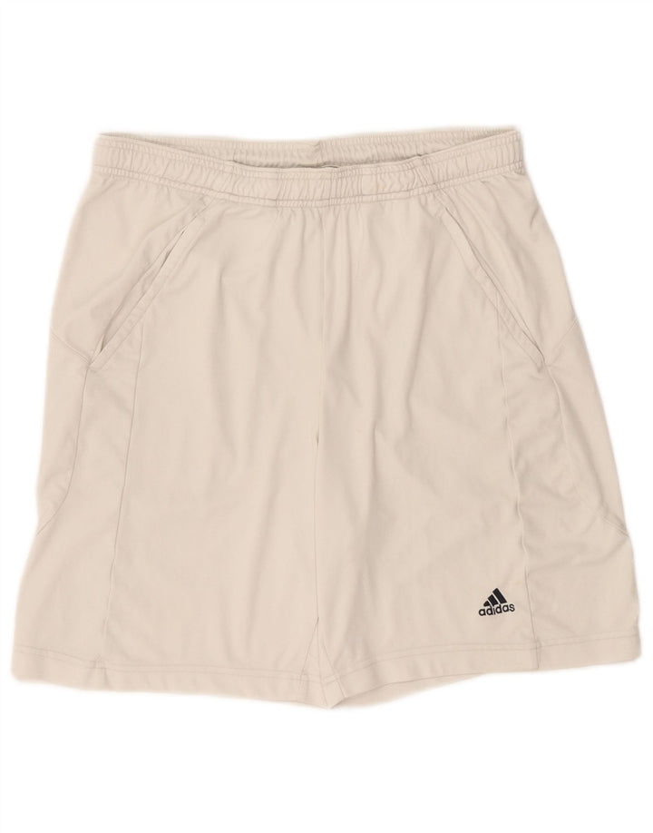 Adidas Mens Clima 365 Спортивные шорты маленькие белые из полиэстера