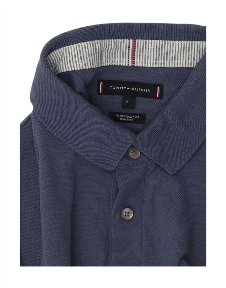 TOMMY HILFIGER Mens Regular Fit Polo Shirt XL Blue