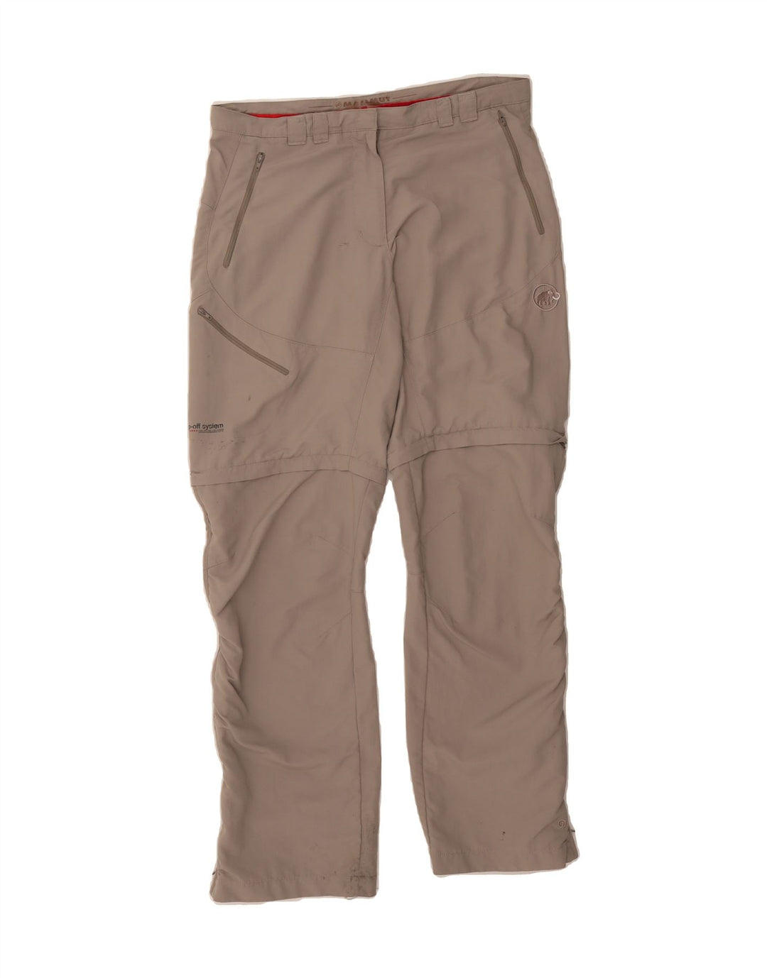 MAMMUT Womens Straight Cargo Trousers EU 42 Medium W32 L32 Beige Nylon Vintage Mammut and Second-Hand Mammut from Messina Hembry 