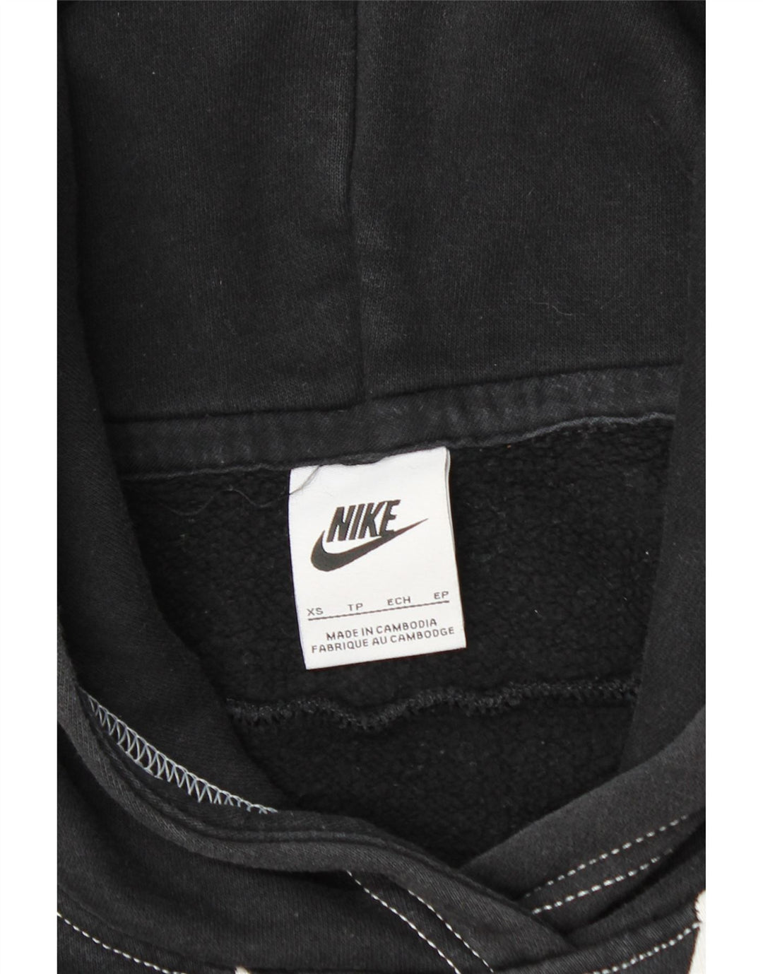 Мужской джемпер свободного кроя с капюшоном NIKE XS, черный, хлопок