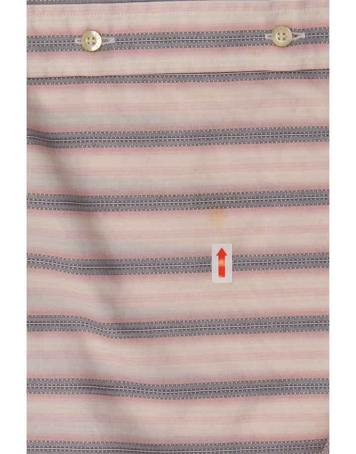 Мужская рубашка LACOSTE, размер 41, большая хлопковая розовая полоска