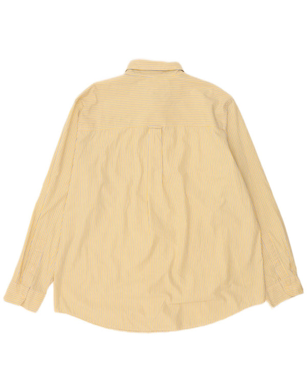 Мужская рубашка Chaps Easy Care XL, желтая в тонкую полоску, хлопок