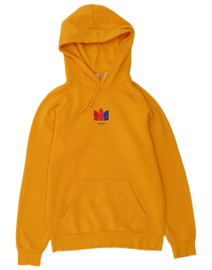 Мужской джемпер с капюшоном Adidas маленький желтый