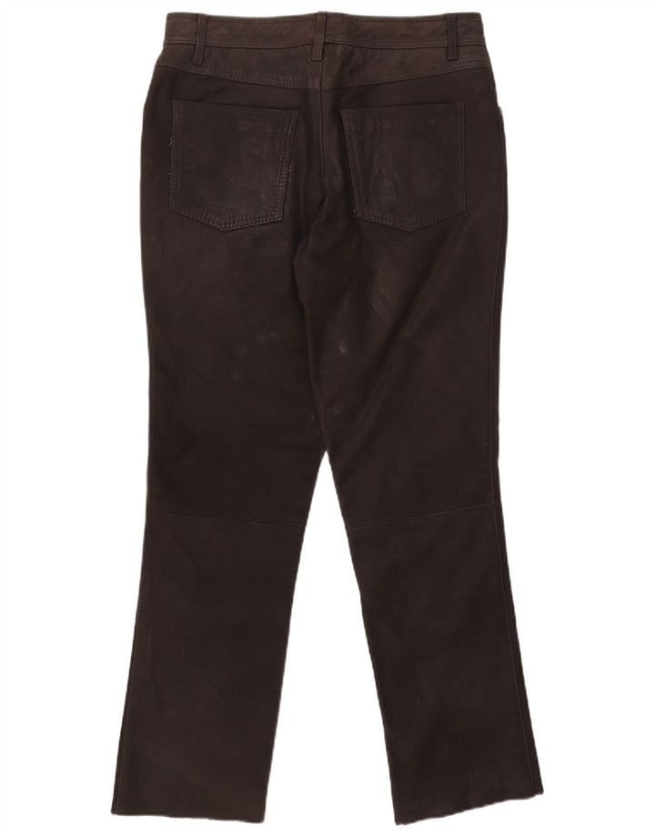 Мужские узкие кожаные брюки Tom Ramsey EU 48 Medium W32 L29 Коричневые кожаные