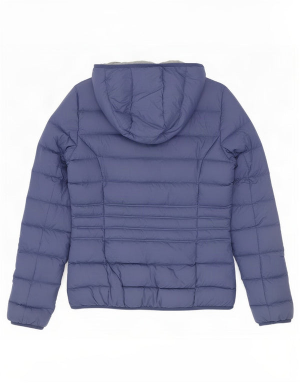 Best Company Womens Hooded Padded Jacket UK 14 Medium Blue Nylon