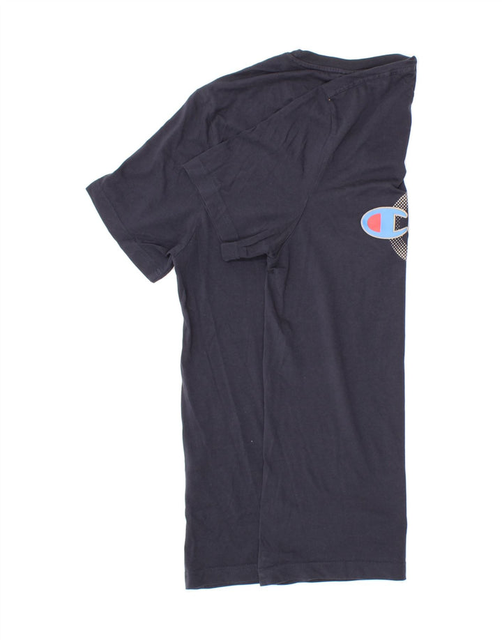 CHAMPION Mens Graphic T-Shirt Top XL Navy Blue Vintage Champion and Second-Hand Champion from Messina Hembry 