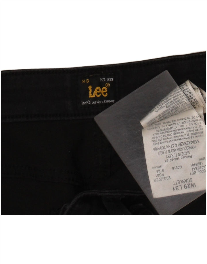 Женские джинсы скинни LEE Scarlett W29 L28, черный хлопок