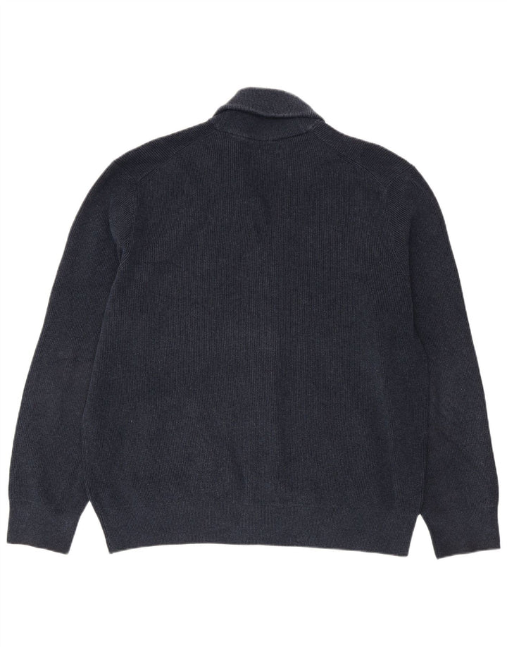 Мужской кардиган-свитер Marks & Spencer 2XL темно-синий из полиэстера