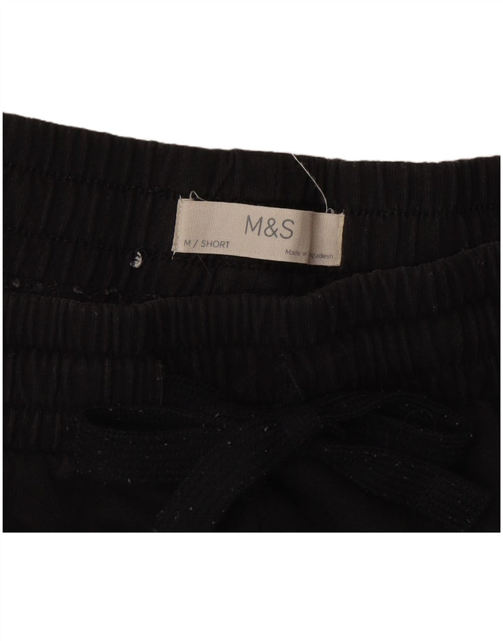 Мужские спортивные брюки Marks & Spencer, хлопковые, среднего размера, черные