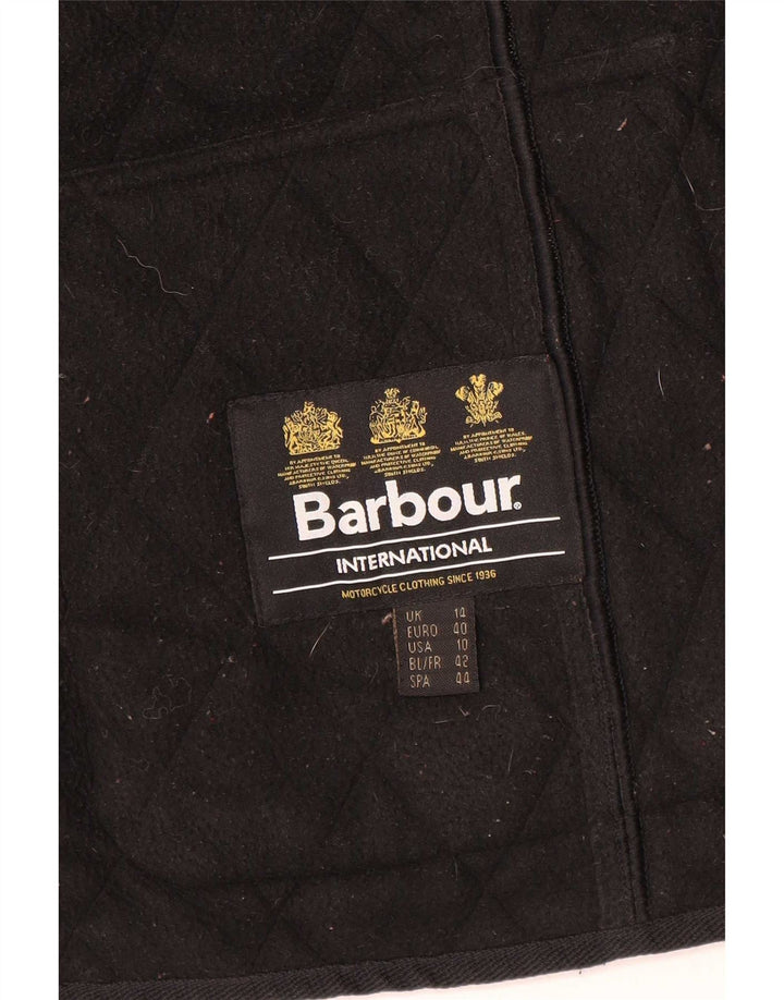Женская стеганая куртка Barbour UK 14, большая черная, полиэстер