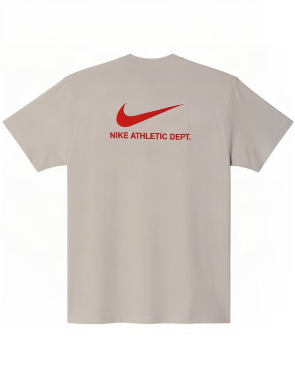 Мужская футболка с рисунком Nike, средний белый хлопок, белый цвет