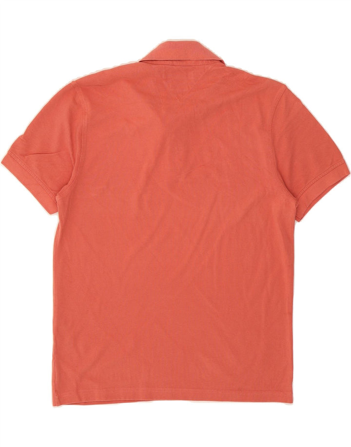 TOMMY HILFIGER Mens Polo Shirt Medium Orange Cotton Vintage Tommy Hilfiger and Second-Hand Tommy Hilfiger from Messina Hembry 