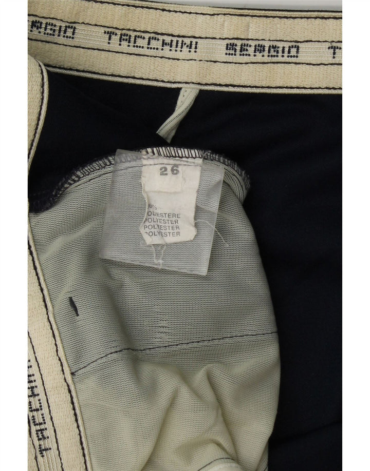 Женские спортивные шорты Sergio Tacchini UK 14, большие темно-синие, полиэстер