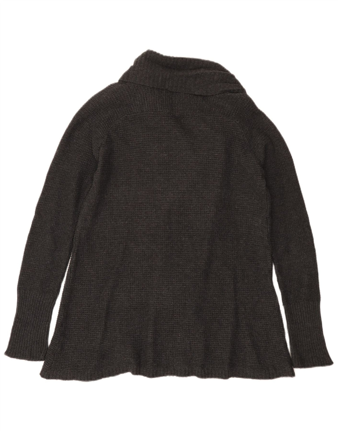 Женский открытый кардиган Zara UK 12, хлопковый средний серый цвет